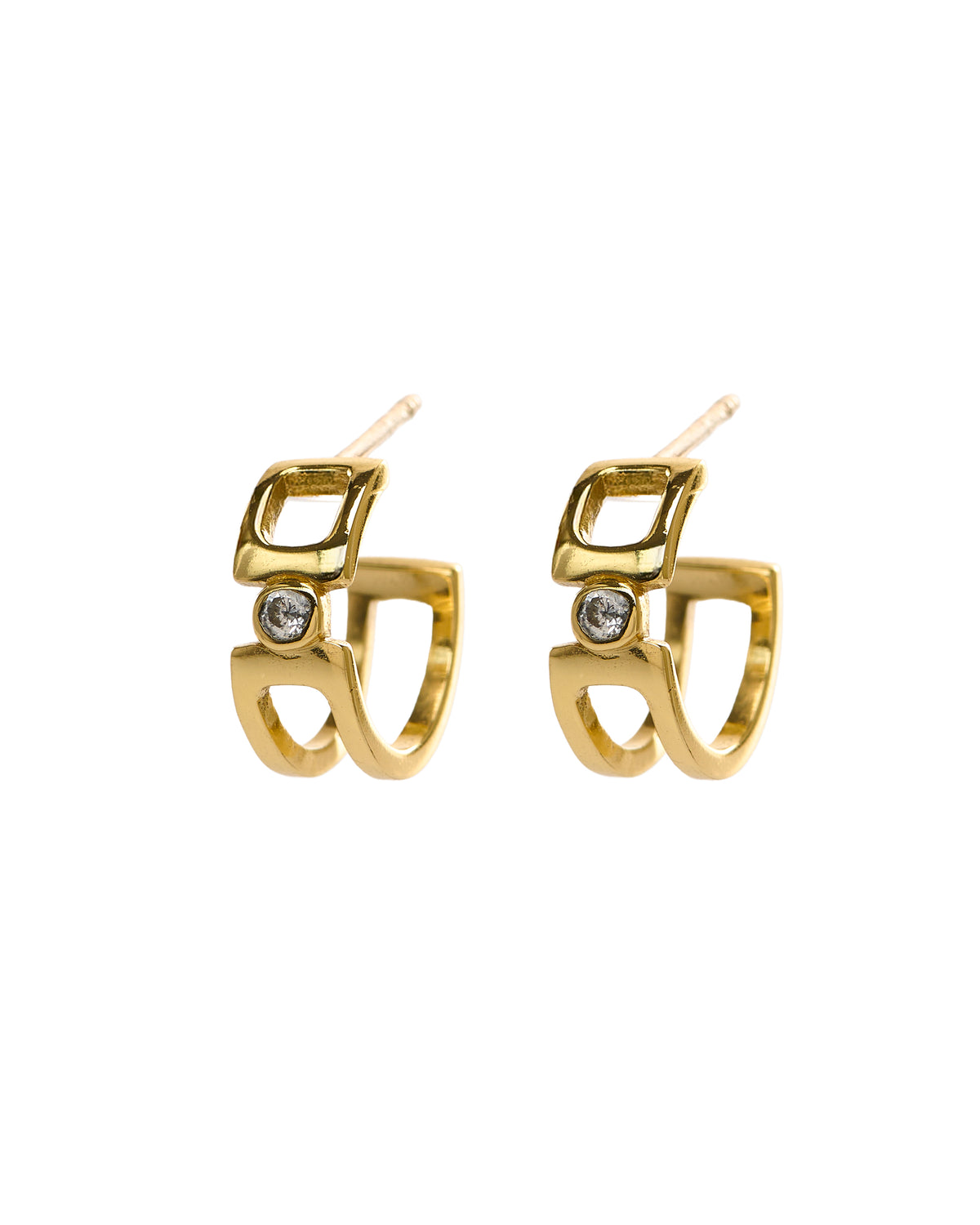 August Earrings - Gold