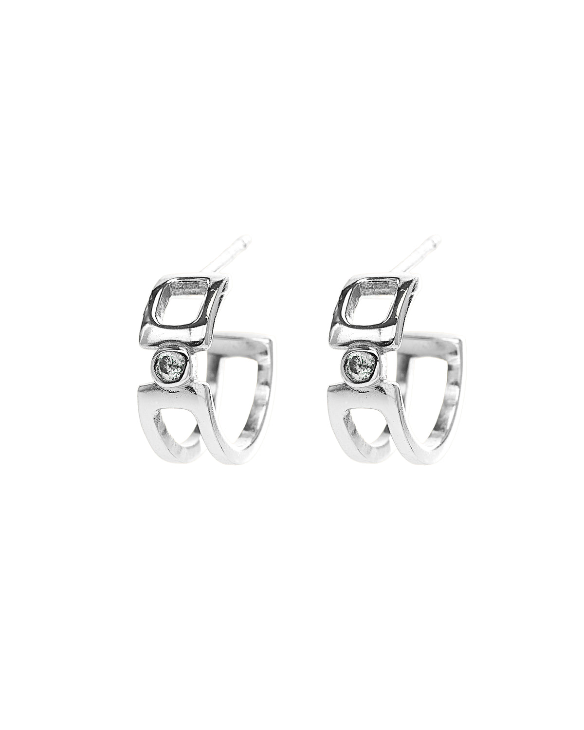 August Earrings - Silver
