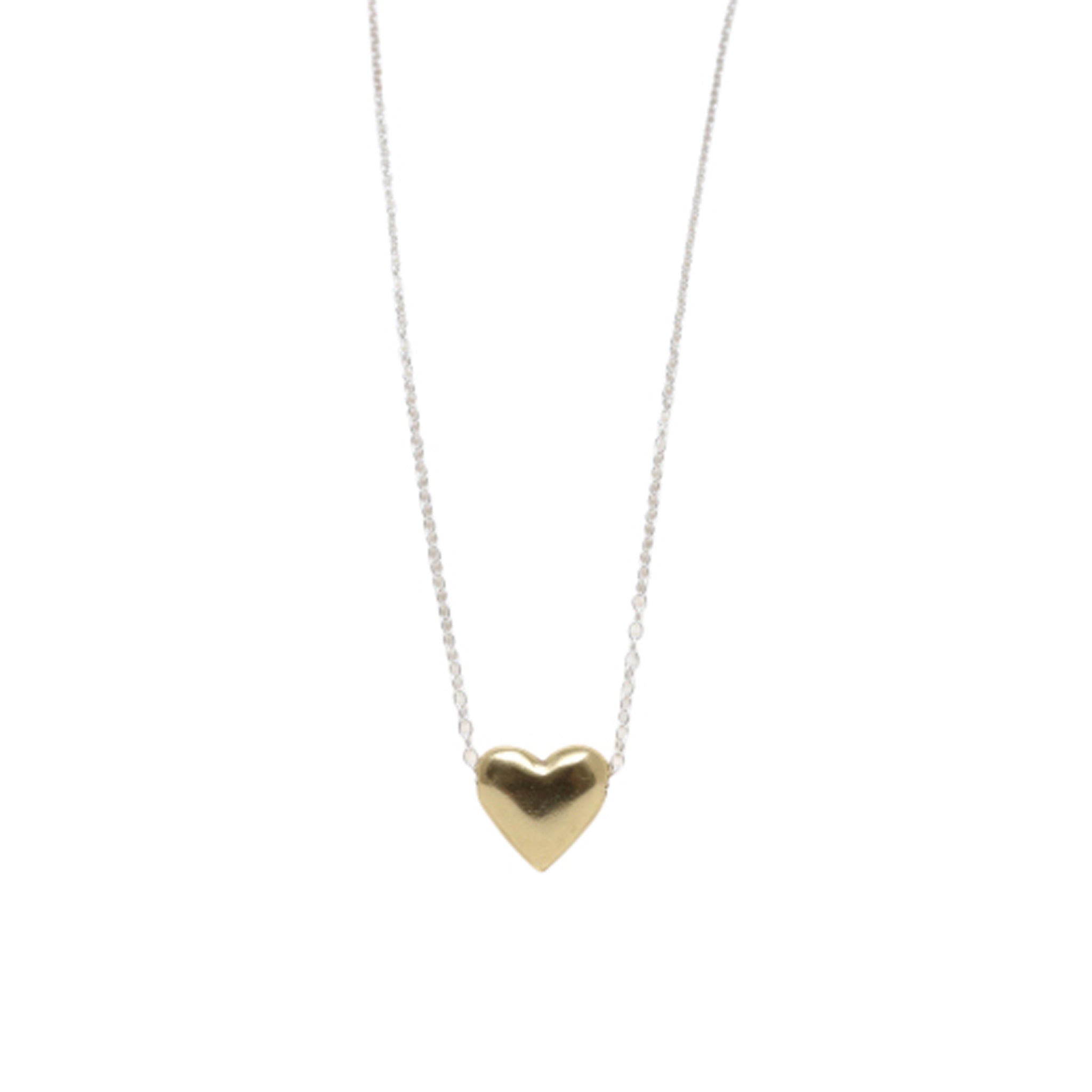 Poetic Heart Necklace - Gold