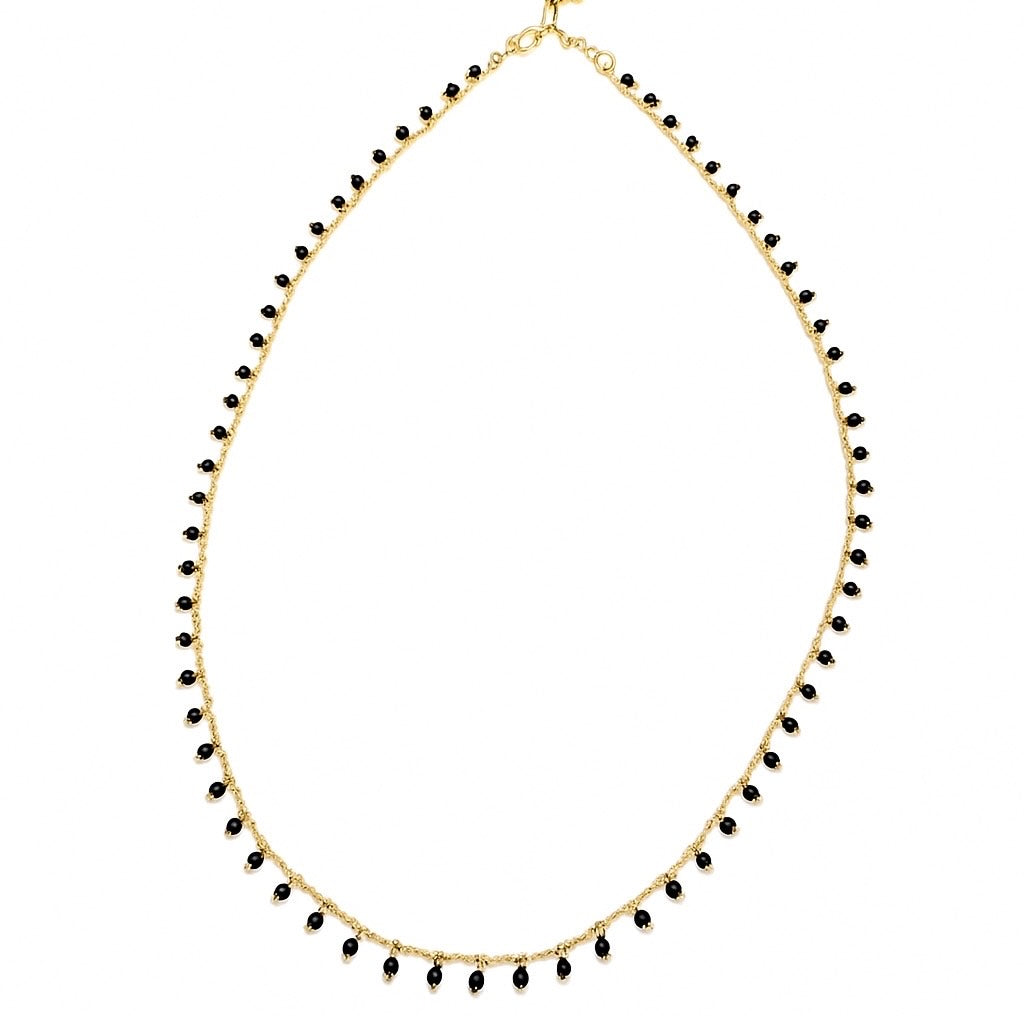 Ebony Necklace - Black Onyx & Gold