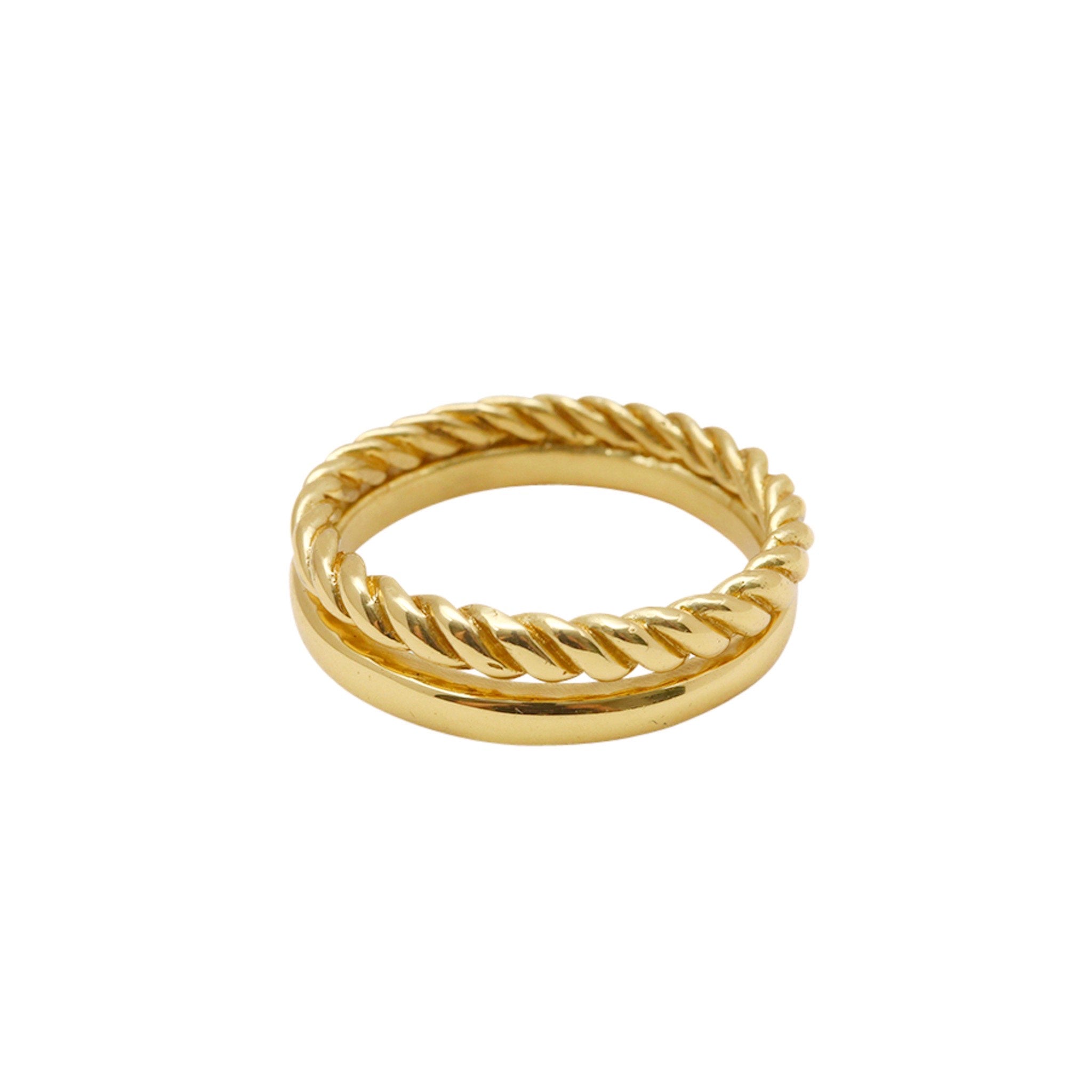 Double Wrap Ring - Gold