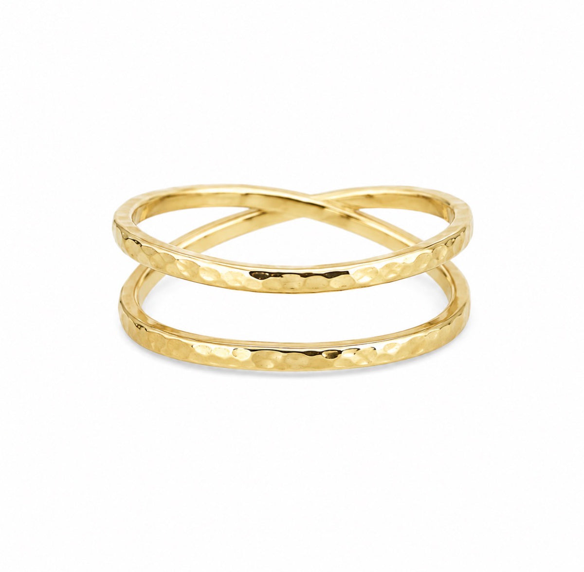 Twist & Hammer - Gold Ring