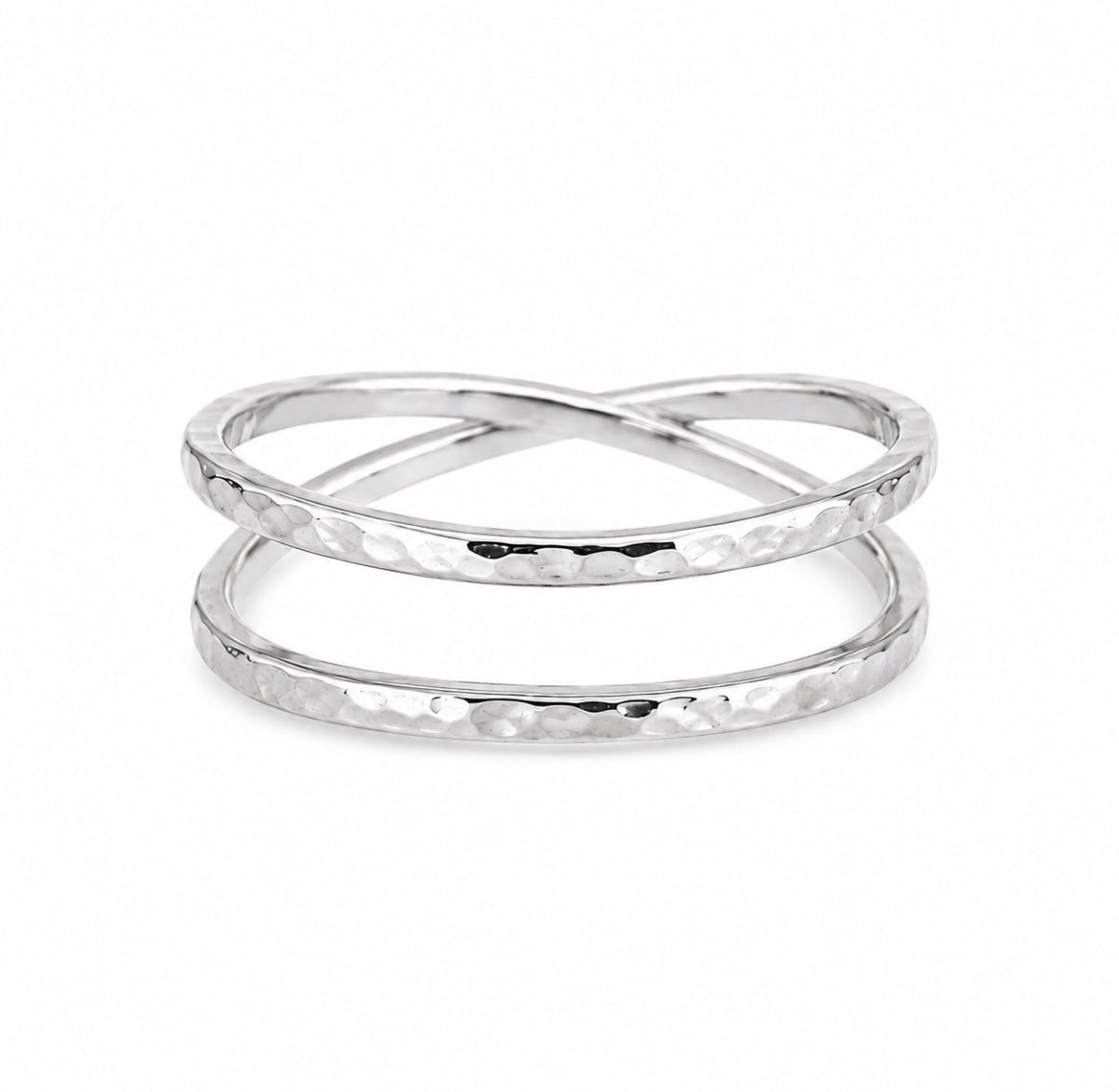 Twist & Hammer -Silver Ring