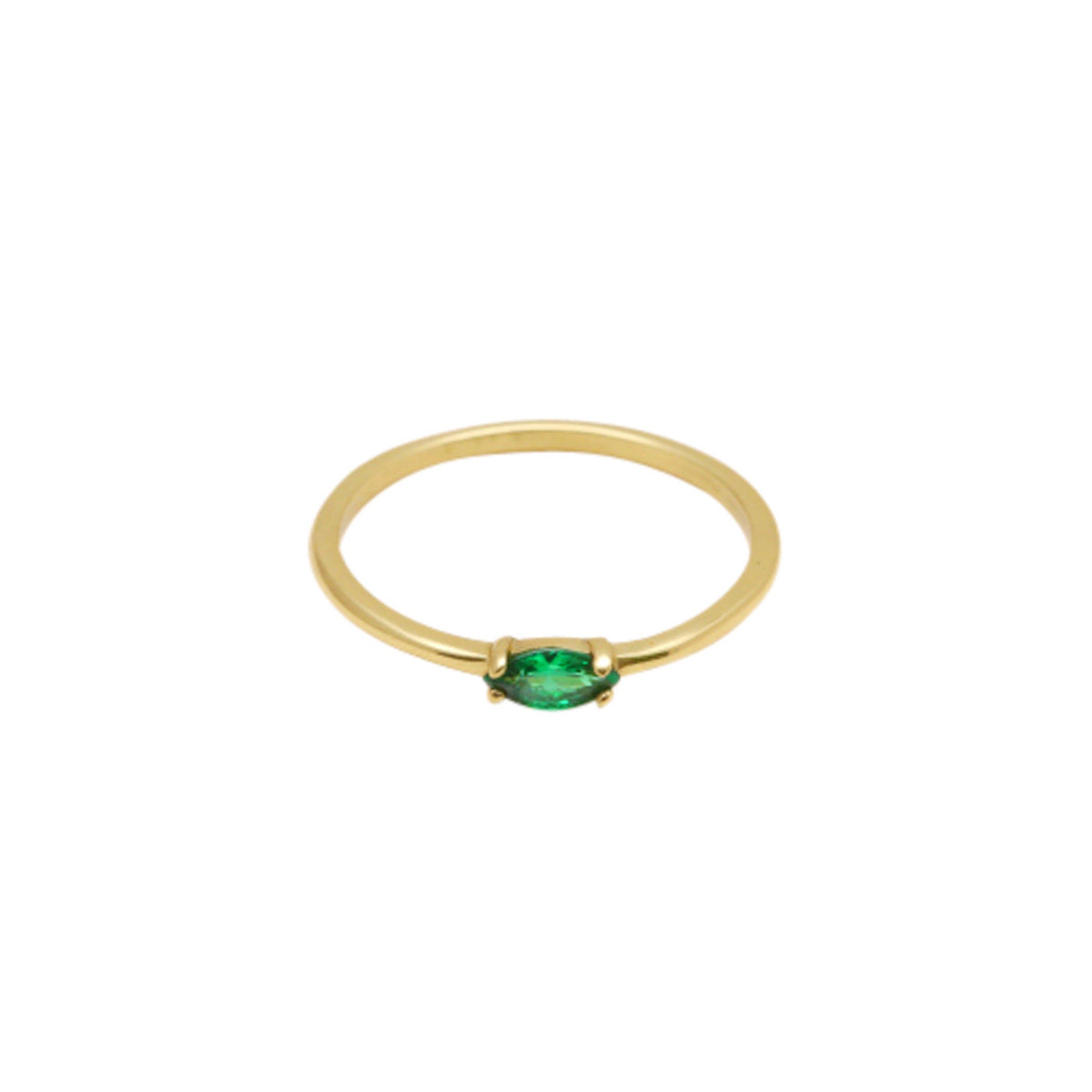 Emerald Dainty - Gold Ring